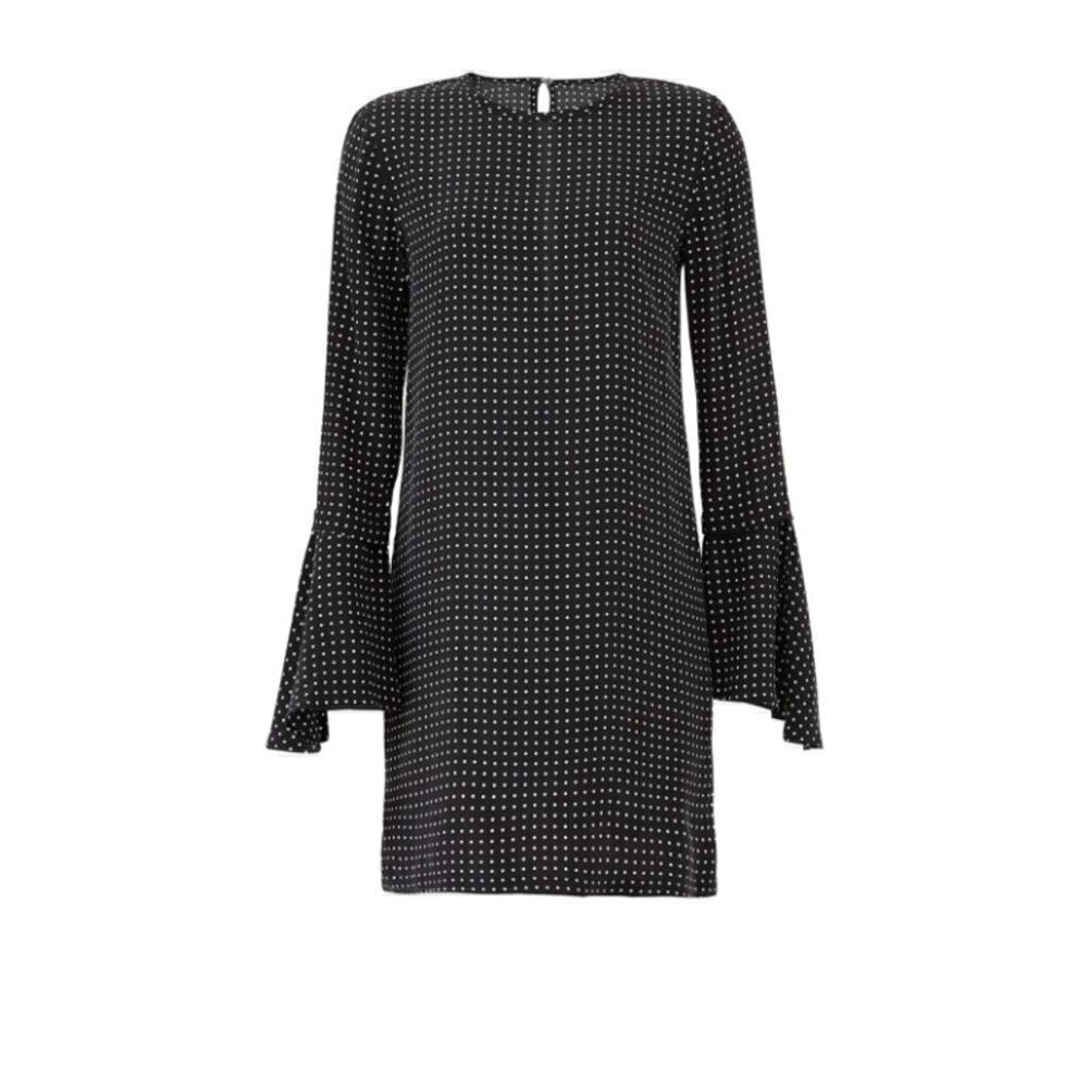 Equipment Silk Polka Dot Mari Dress Long sleeves Mini XS